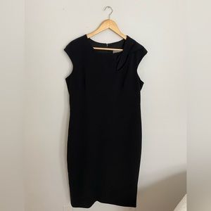 Theia black dress